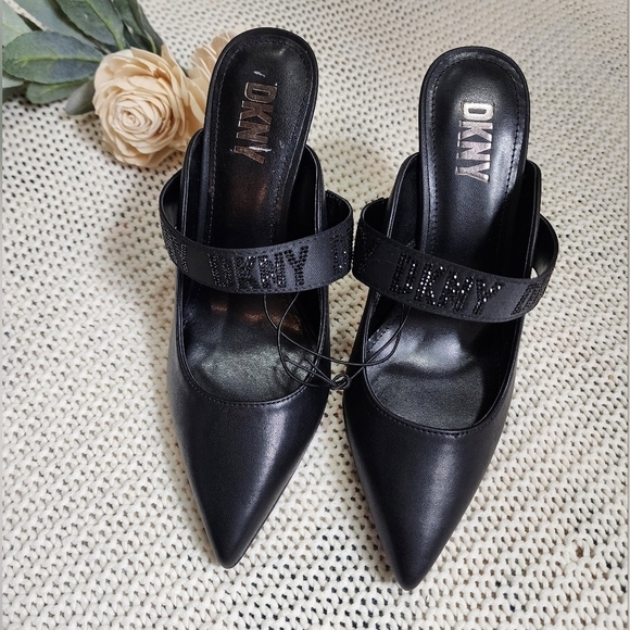 DKNY black high heels size 7.5 NEW - Picture 2 of 7